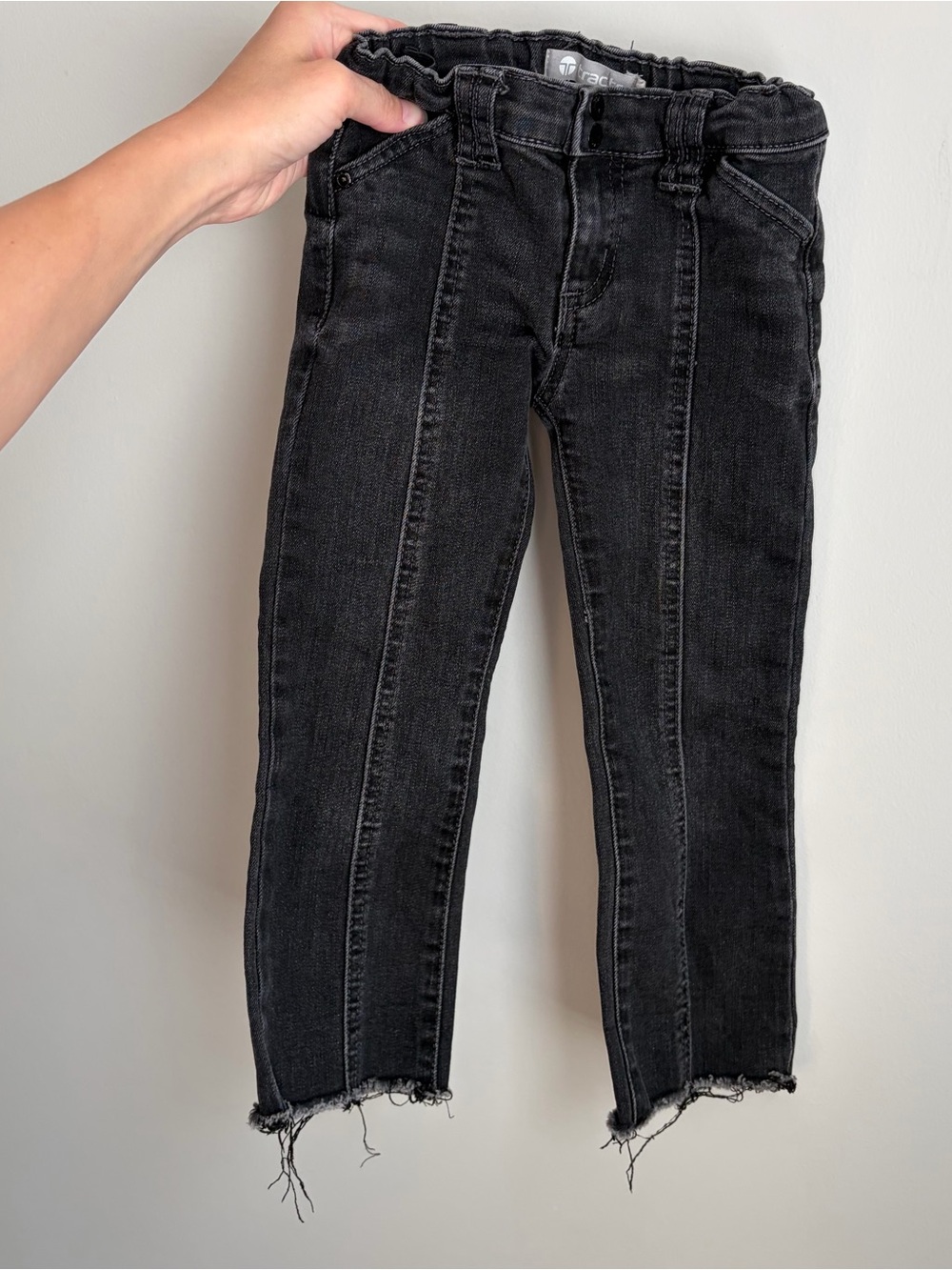 Tractr Kids Front Seam frayed hem Jeans 2T
